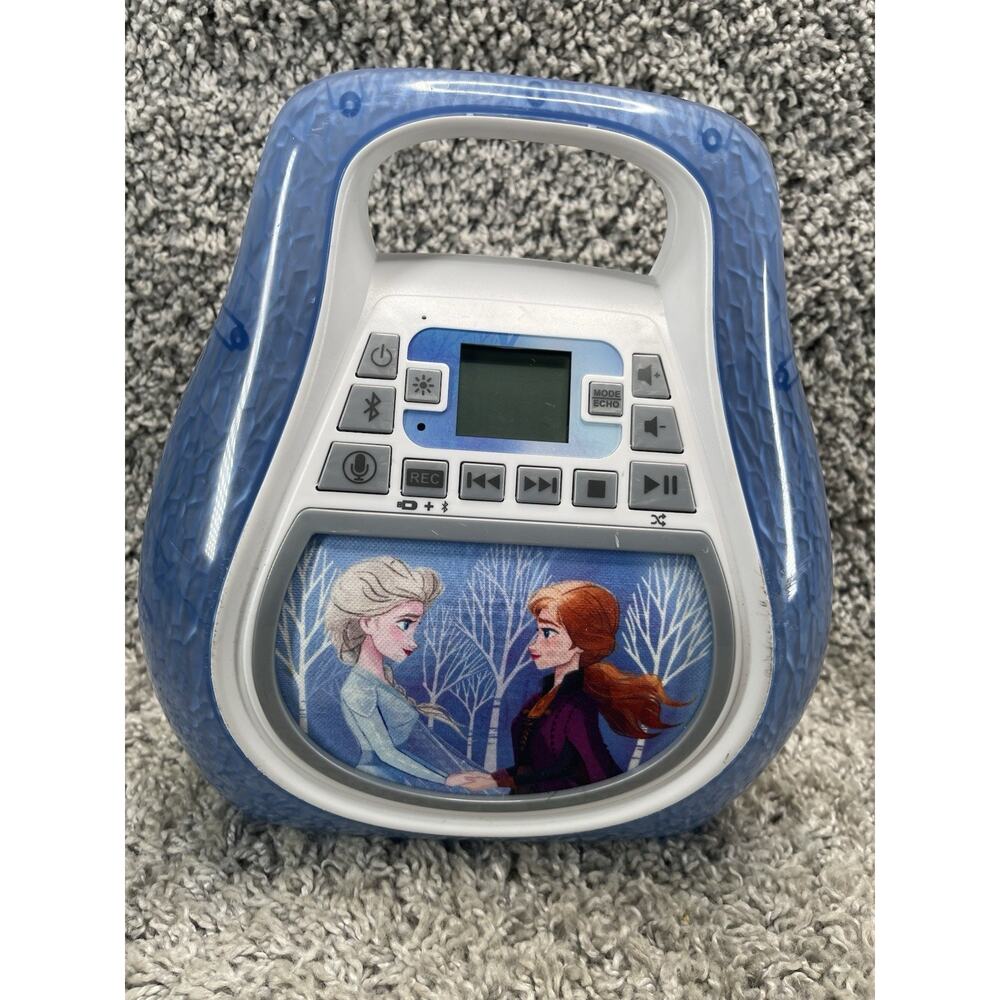 Disney Frozen II Bluetooth MP3 Karaoke System With Light Show Battery Operated